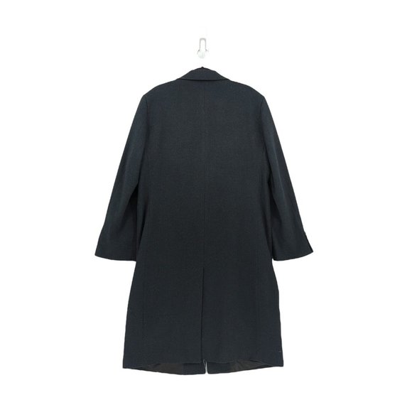 Hart Schaffner Marx Men's 42 L Top Coat Gray Long Single Breasted Cashmere Wool - Picture 8 of 10